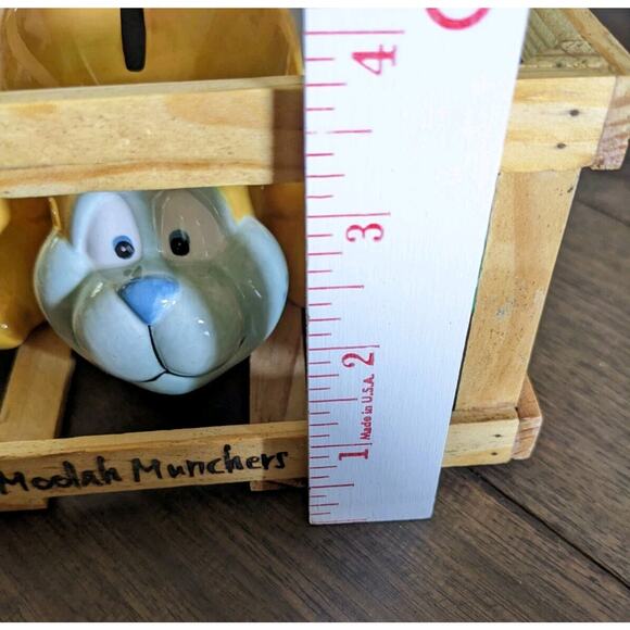 Moolah MunChers Cute Fat Bear Coin Bank Cheri Lane Ceramic 2002 MindSpring New - Picture 4 of 5